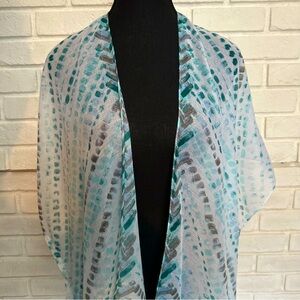 Lightweight Tie-Dye Ruana/Swim Cover-up